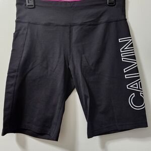 Calvin Klein Women's Black Athletic Shorts. Size Large